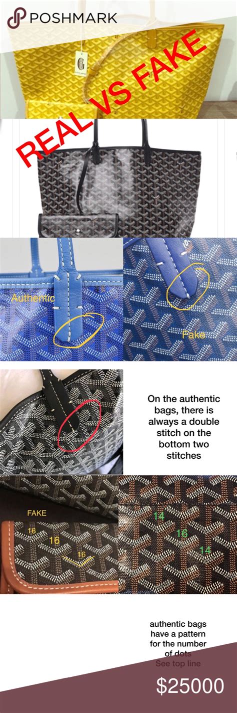 goyard bag real|authentic goyard tote bag.